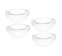 NUOBESTY 4pcs Heavy Glass Dome Paper Weights for Sewing, Hand Quilting, and Pattern Cutting with Stable Fabric Pressing, Easy to Use Hemisphere Weights for Painting and Craft Fabric