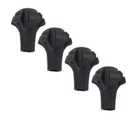 NUOBESTY 4pcs Hiking Pole Foot Cover Walking Stick Tips Protector with Shockproof Tpr Material and Skid Protection, round Trekking Pole Foot Pads Prevent Sinking into Mud or Snow