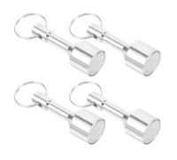 NUOBESTY 4pcs Jewelry Test Tool Magnetic Key Holder Silver Iron Magnet with Calibration Weight Elegant Stylish Multipurpose Functionality for Investment Verification and Trade Professionals