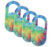 NUOBESTY 4pcs Laptop Privacy Camera Cover Material Webcam Protector for Desktop Tablet with Creative Colorful Design Easy Peel and Stick Installation