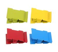 NUOBESTY 4pcs Large Metal Binder Clips for Office and Home Use, Rust-Resistant Paper Clamps for Secure Document, Ticket, and Handbook Organizing