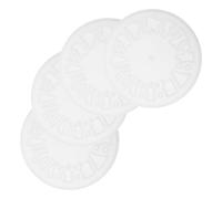 NUOBESTY 4pcs Large Round Silicone Resin Wall Clock Mold with Hollow Numbers for Versatile Clock Making and DIY Crafts Creative Openwork Design and Jewelry Art