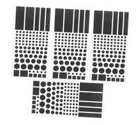 NUOBESTY 4pcs Led Light Dimming Stickers Self-adhesive Light Blocking Strips for Electronics Blackout Covers for Routers Monitors and Appliances