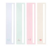 NUOBESTY 4pcs Mahjong Line Finder Tools for Newspapers and Textbooks, Plastic Reading Guide Strips Enhancing Reading Rhythm and Improving Concentration, the Go and Game Nights