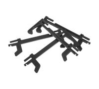 NUOBESTY 4pcs Microwave Oven Door Latch Plastic Replacement Hook with High Strength Materials Universal Compatibility Prevent Accidental Door Opening for Kitchen Appliance Repair