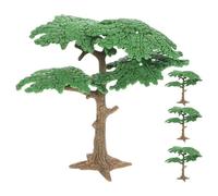 NUOBESTY 4pcs Miniature Landscape Trees Realistic Micro Tree Models for Miniature Gardens Craft Sand Table Creative Decor Imaginative Play