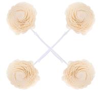 NUOBESTY 4pcs Natural Aromatherapy Dried Flowers with Cotton Thread for DIY Flower Decor Small Desk for Essential Oil Diffuser Home Fragrance Decoration