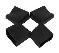 NUOBESTY 4pcs Non Slip Ladder Feet Covers Rubber Step Ladder Foot Protectors with Shock Absorbing Cushion Skid Pads for Home Repairs and Professional Use