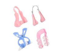 NUOBESTY 4pcs Nose up Clip Lifting Shaper Silicone Nose Bridge Straightener Does Not Affect Breathing Beauty Tools for Women and Girls Random Color
