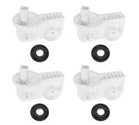 NUOBESTY 4pcs Oscillating Fan Spare Part Fan Motor Bracket Replacement Plastic High-Strength Plastic Quick Mounting Broader Airflow Coverage Home Factory Ventilation Parts Setups