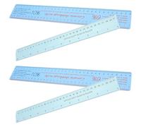 NUOBESTY 4pcs Plastic Clay Measuring Ruler for Accurate Clay Shrinkage Measurement and Precise Pottery Height Measuring Tool Suitable for Ceramic Modeling and Pottery Making