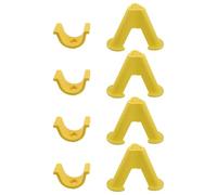 NUOBESTY 4pcs Pvc Cable Organizer Tripod Stand for Electrical Wire Support, Insulated Plastic Wire Holder 20cm Clip, Overhead Cable Management for Utility and Industrial Use