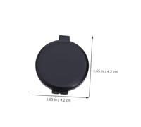 NUOBESTY 4pcs Quick-Drying Fingerprint Ink Pads for Notary Supplies Black PVC Thumbprint Ink Mat Weather-Resistant Identification Stamp Pads for Banks Schools Law Enforcement