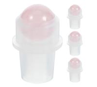 NUOBESTY 4Pcs Roller Ball Inserts 16Mm for 10Ml Essential Oil Bottles, Leakproof Reusable Replacement for Aromatherapy and Skincare Oil Rollers