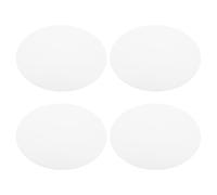 NUOBESTY 4pcs Round Acrylic Ceiling Lampshade Replacement Light Cover with Soft Light Diffusion and Glare Reduction, 9 Inch Modern Lamp Shade for Bedroom and Dining Spaces
