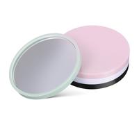 NUOBESTY 4Pcs round Pocket Mirrors for Women, Compact Plastic Makeup Set | High-definition Surface, Scratch-Resistant Finish, Precise Reflection, Portable Size for Travel, Purse and Daily Touch-Ups