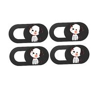 NUOBESTY 4pcs Shield Webcam Cover Slide Peeping Privacy Protection for Laptops Phones Tablets Cute Dog Design Adhesive Easy to Use