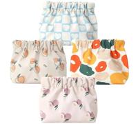 NUOBESTY 4pcs Small Cosmetic Bag with Squeeze Top Made of Sturdy Oxford Composite Knitting Fabric, Compact Pocket Makeup Bag for Travel and Organising Lip Gloss and Jewelry, for Women