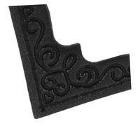 NUOBESTY 4pcs Small PU Book Corner Protectors Antique Style Decorative Album Corner Guards Smooth Surface Notebook Edge Covers for Durable Book Protection