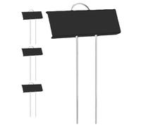 NUOBESTY 4pcs Stainless Steel Plant Labels Metal Garden Label Stakes with Pointed Shape for Vegetables and Plants, Easy to Carry and Save Effort, for Gardening Art and Gardens