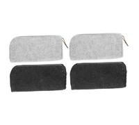 NUOBESTY 4pcs Stitch Pencil Case Cartoon Felt Pencil Pouch Zipper Stationery Bag Portable Bag Teen Case Makeup Pouch