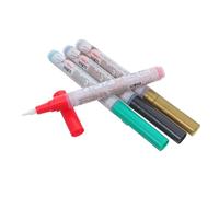 NUOBESTY 4pcs Tombstone Marker Pen Set for Restoring Faded Grave Inscriptions, Waterproof Oil-based Paint Pens Quick Dry and Windproof Features for Outdoor Professional Headstone Repair