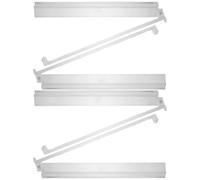 NUOBESTY 4pcs Transparent Mahjong Racks with Pushers American Mahjong Organizer for Efficient Tile Handling Portable and Lightweight Family Game Accessory for Competitive Players