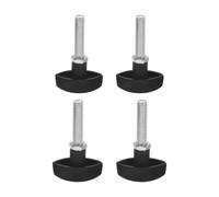 NUOBESTY 4pcs Universal Replacement Fan Knob Screws for Pedestal and Desk Fans, Plastic Material with Improved Grip and Tool-free Assembly, Suitable for Office and Dorm Use