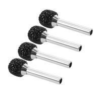 NUOBESTY 4pcs Universal Zinc Alloy Car Door Lock Knobs with Rhinestone Decoration Sturdy Replacement Lock Knobs Ergonomic Design Plug and Play and Special Occasions