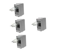 NUOBESTY 4pcs Way Power Distribution Junction Box Electrical Enclosure with Transparent Window Durable Material Circuit Breaker Protection for Indoor Outdoor Use
