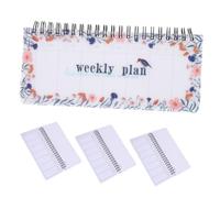 NUOBESTY 4pcs Weekly Planner Notepad with Tear-off Pages Top Spiral Coil Binding for Flat Writing Thick Paper Organizer for Task Management and Goal Setting Suitable for Students and