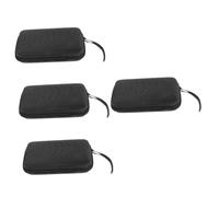 NUOBESTY 4pcs Wireless Go Ii Compatible Microphone Storage Case Collar Clip Mic Bag Lightweight Portable Carrier for Wireless Mic System Organization