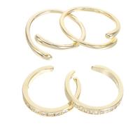 NUOBESTY 4pcs Women’s Adjustable Open Toe Ring Copper Boho Golden | Beach Foot Jewellery for Summer, Breathable Comfortable Fit, Fade Resistant Finish, Wear
