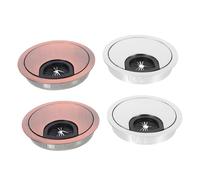 NUOBESTY 4pcs Zinc Alloy Desk Cable Grommet Cable Organizer Caps Table Hole Plug for Office Home Conference Easy Installation Wire Management