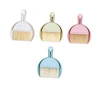 NUOBESTY 4sets Mini Dustpan Dust Brush Set for Household Cleaning of Multi-Function Dust Pan and Cleaning Accessory for Desk and Floor