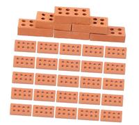 NUOBESTY 4sets Mini Simulation Brick Models for DIY Miniature Landscaping Stackable Building Blocks for Table Decoration Realistic Craft Bricks for Projects 50pcs*4