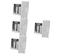 NUOBESTY 4sets Open Closed Sign for Store Restaurant Bar Business Hour Closed Open Sign Store Opening Signs Stickers Opening Hours for Bank for Bank Rewritable Stickers Business