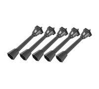 NUOBESTY 5 Pcs Mini Street Lamp Model Railway Lamp Resin Doll House Accessory Wear Resistant Landscape Decor for Model Railways and Building Layouts Black