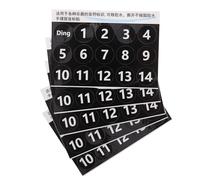 NUOBESTY 5 Sheets Black Tongue Drum Scale Stickers Pvc Material Removable Note Decals Visual Guidance for Training Beginners and Music Learners