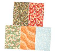 NUOBESTY 5 Sheets Japanese Style Wrapping Paper Traditional Handicraft Art Paper for Wedding Wrap Christmas and Party Favor Packaging Suitable for Crafts and Origami Projects