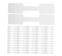 NUOBESTY 500pcs Self Adhesive White Paper Hangtags for Jewelry Pricing Labels Rectangular Blank Price Tags with Safe Adhesive for Damage Display Quick and Professional Merchandise Marking