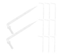 NUOBESTY 50pcs Curved Drip Irrigation Emitters Transparent Bent Arrows for Tubing Targeted Watering System for Potted Plants and Fruit Trees Efficient Outdoor Garden Watering Device
