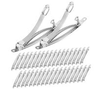 NUOBESTY 50pcs French Metal Hair Barrettes No Crease Hair Clips for Women Girls Teenagers Diy Accessories