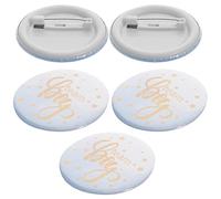 NUOBESTY 50pcs Gender Reveal Badge for Boys Stylish Birthday Party Accessories Shower Supply Photo Props for Memorable Moments