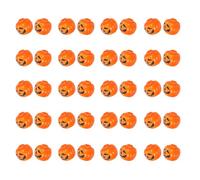 NUOBESTY 50pcs Plastic Pumpkin Lamp Shades for LED String Lights, Pumpkin Shaped with Even Light Transmission and Lightweight Design, for Indoor Table Decorations and Photo Setups, Festive