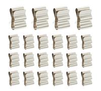 NUOBESTY 50Pcs Stainless Steel Solar Panel Wire Clips with Spring Frame Clamp, Cable Management Clips for Electric Wiring and Solar Module Installation, Suitable for Outdoor Use