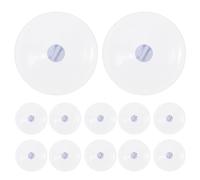 NUOBESTY 50pcs Transparent Small Suction Cups Strong Adhesive Suction Pads for Glass Window Tile Wall Reusable Anti-Slip Holders for Home Decoration and Organization