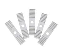 NUOBESTY 5pcs 3D Printer Timing Belt Clamp 9x40mm Aluminum Tooth Plate with Oxidation Treatment, Universal Timing Belt Fixing Piece for Printer Accessories in Industrial Manufacturing