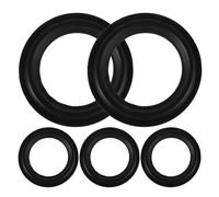 NUOBESTY 5pcs 4.5 Inch Rubber Speaker Edge Rings for Speaker Repair and Upgrade, Noise Reduction and High Fidelity Sound, Suitable for Indoor Use and Outdoor Performances