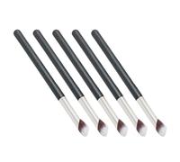 NUOBESTY 5Pcs Angled under Eye Concealer Brushes Set, Mini Flat Makeup Applicator for Precision Face and Eye Shadow Blending, Travel-Sized Liquid Foundation Contour Tools